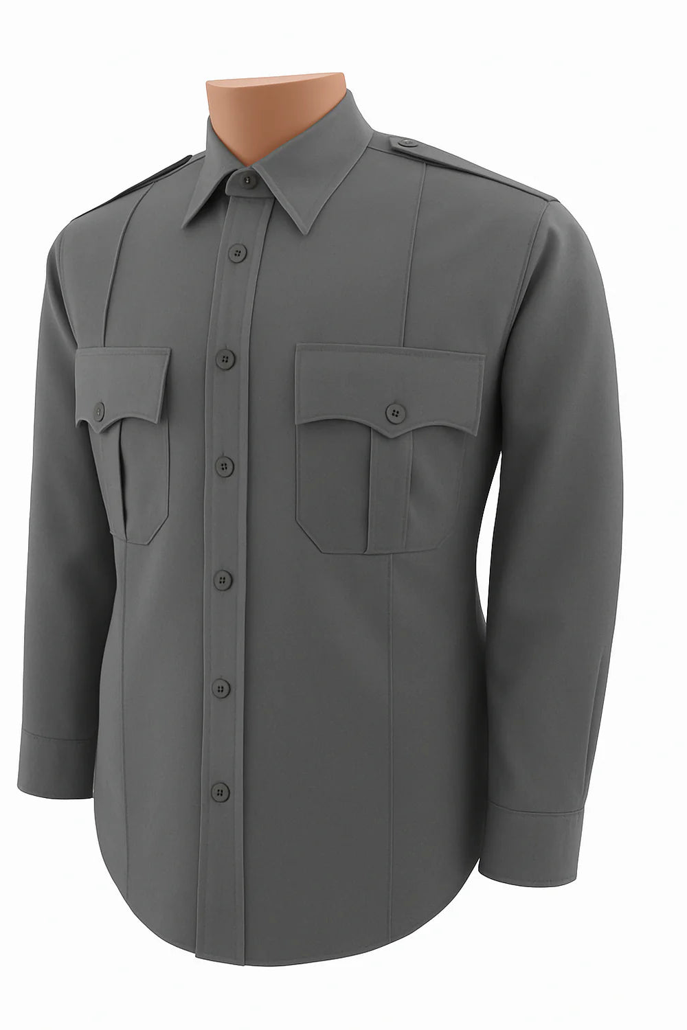 All Polyester Long Sleeve Shirt