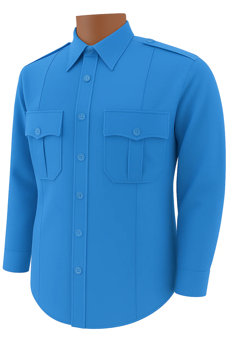 All Polyester Long Sleeve Shirt
