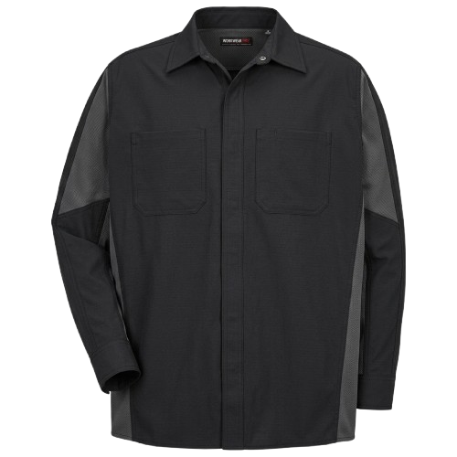 Men's Long Sleeve Two-Tone Crew Shirt