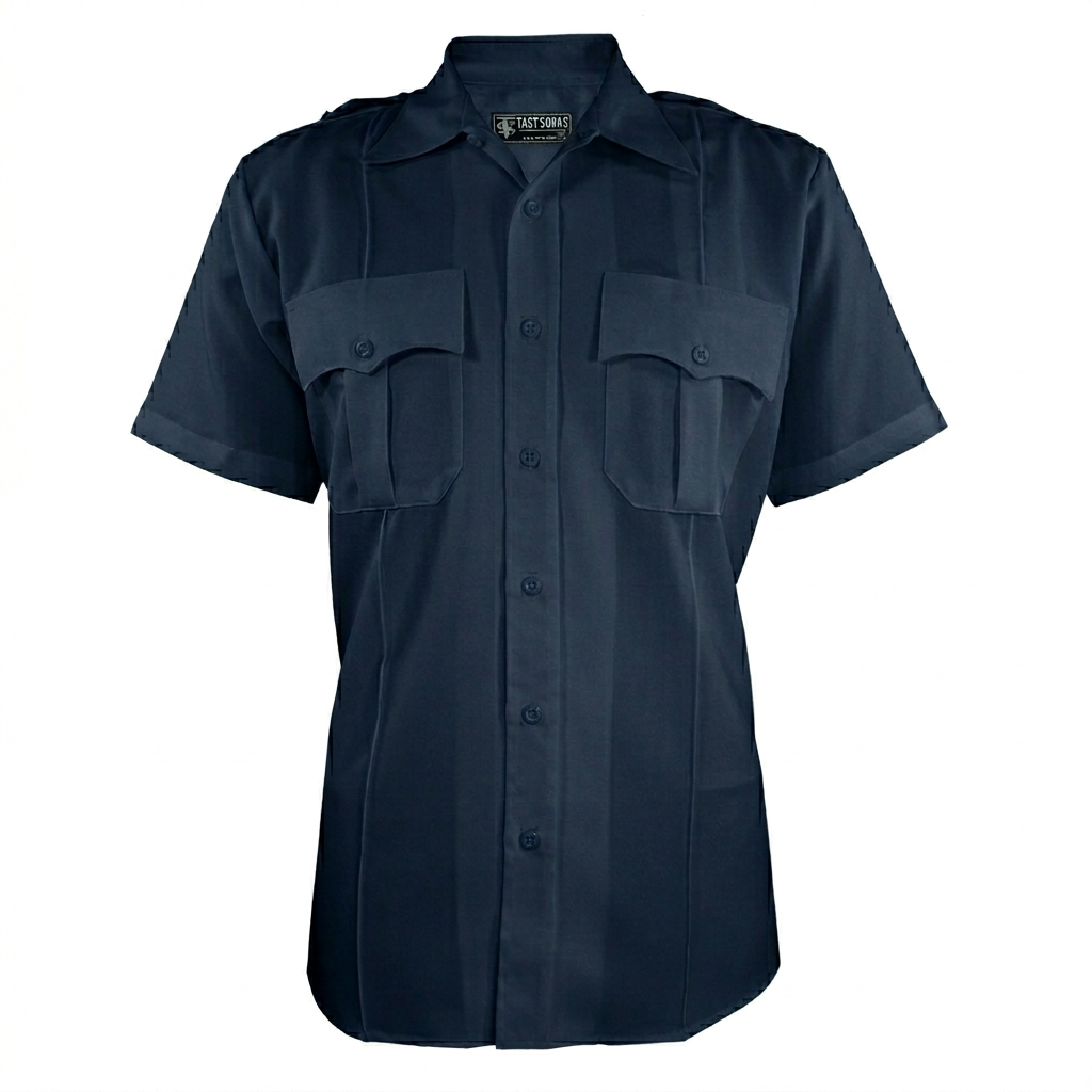 Polyester/Cotton Short Sleeve Uniform Shirt