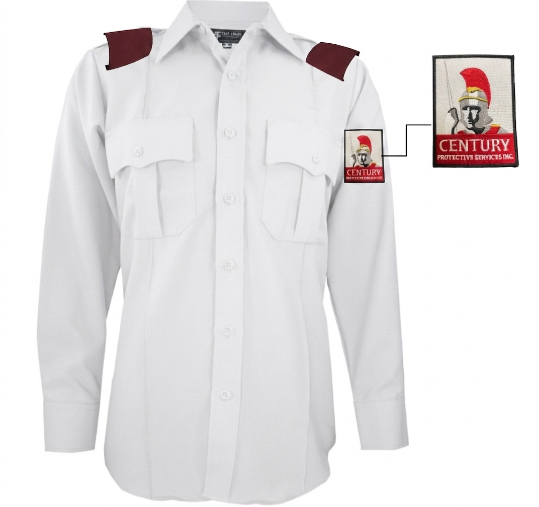 CPS Men’s Polyester Long Sleeve Uniform Shirt