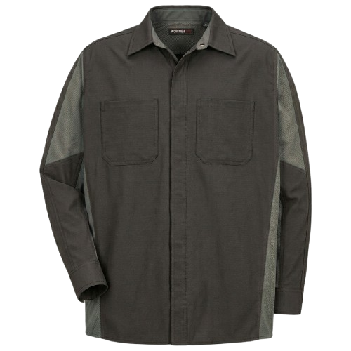 Men's Long Sleeve Two-Tone Crew Shirt