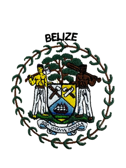 Embroidery - (Belize) Coat of Arms on Left Chest