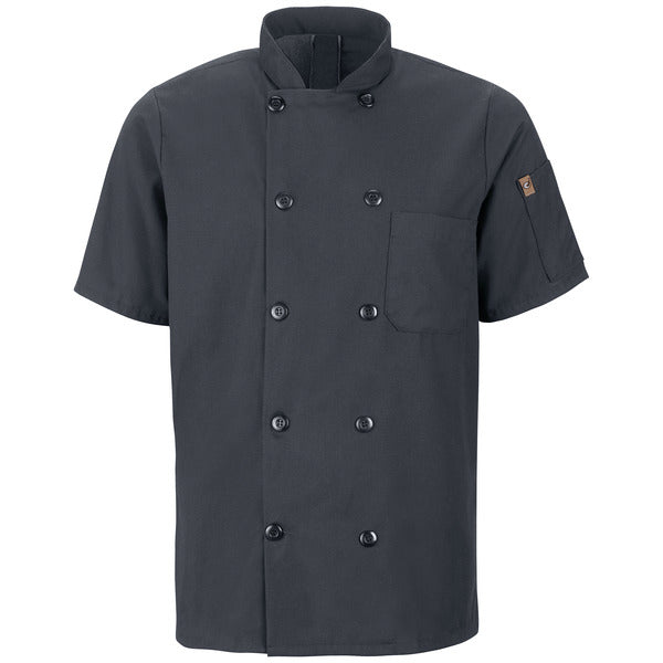 Men's Short Sleeve Chef Coat with OilBlok + MIMIX®