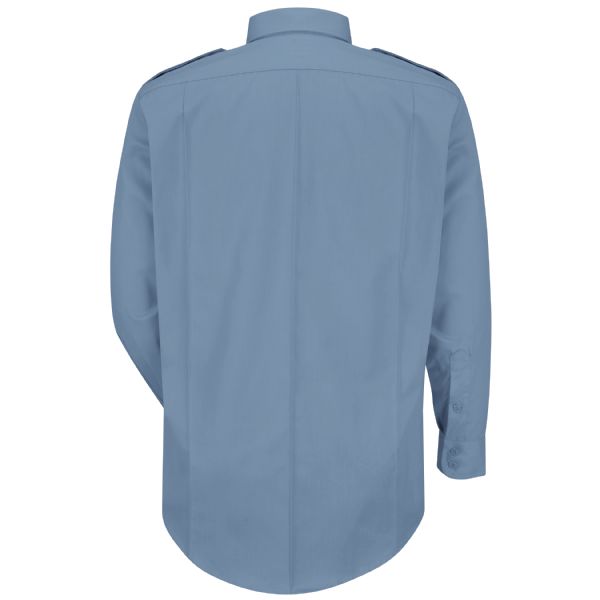 Men's New Dimension® Poplin Uniform Long Sleeve Shirt
