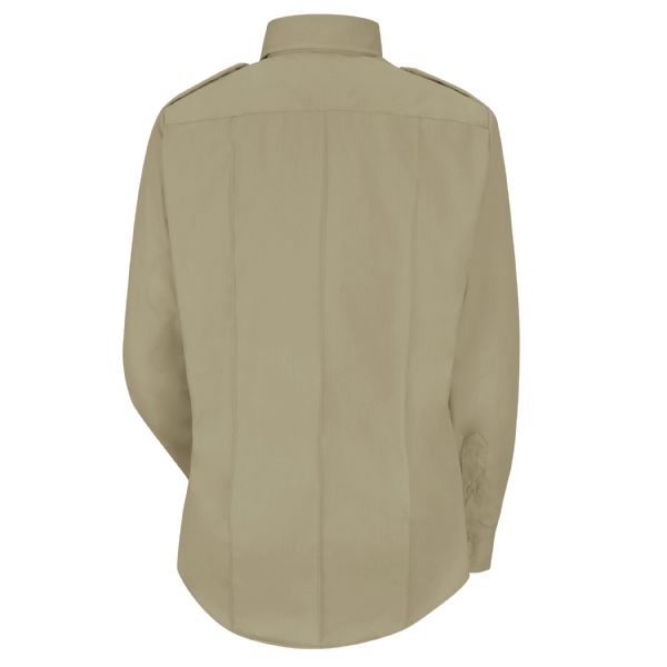 Men's New Dimension® Poplin Uniform Long Sleeve Shirt