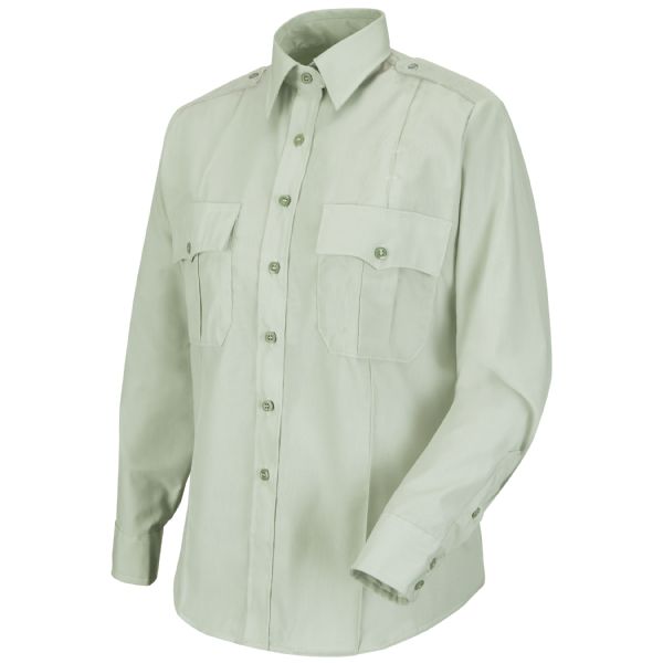 Men's New Dimension® Poplin Uniform Long Sleeve Shirt