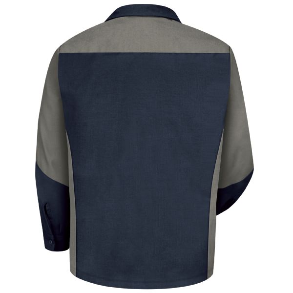 Men's Long Sleeve Two-Tone Crew Shirt