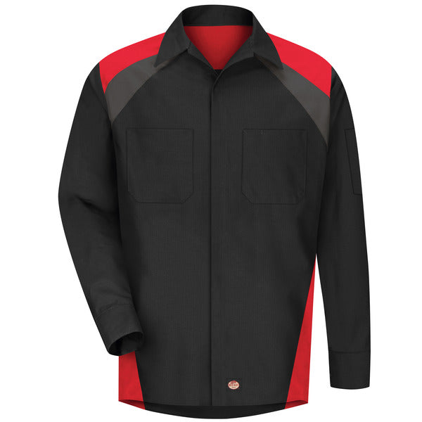 Men's Long Sleeve Tri-Color Shop Shirt