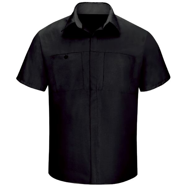 Men's Short Sleeve Performance Plus Shop Shirt With Oilblok Technology