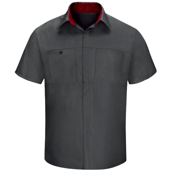 Men's Short Sleeve Performance Plus Shop Shirt With Oilblok Technology