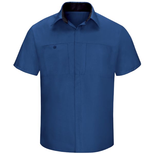 Men's Short Sleeve Performance Plus Shop Shirt With Oilblok Technology