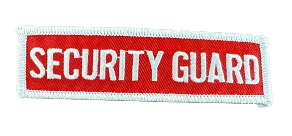 Patch (Security Guard) Rectangular 3 8/16" x 1 1/8"