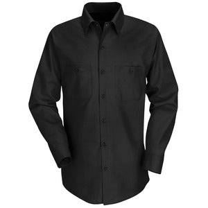 Long Sleeve Industrial Stripe Work Shirt