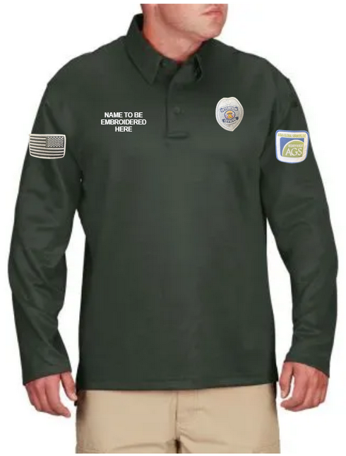 AKI I.C.E.® Men’s Performance Polo – Long Sleeve