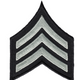 LAPD Chevron Pair - SilverGrey/Black, 3-1/8