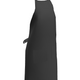 Black Poly-Cotton Standard Bib Apron w/ 2 Pockets - 34