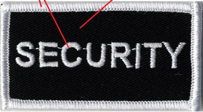 Pinkerton New Mexico Patch (SECURITY White on Black)