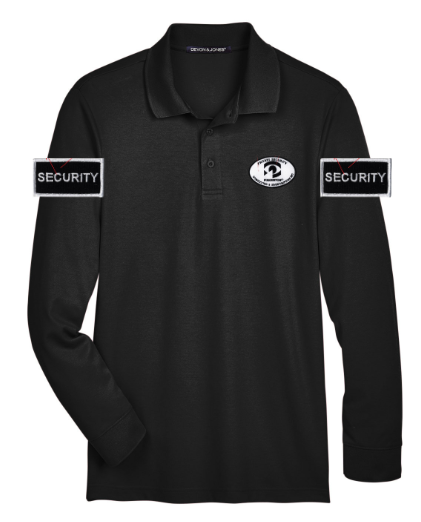 PIN Devon & Jones Men's CrownLux Performance® Plaited Long Sleeve Polo