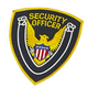 Patch (Security Officer w/ Eagle & Flag) Gold on Navy