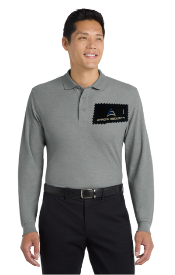 ARR Port Authority® Silk Touch™ Long Sleeve Polo