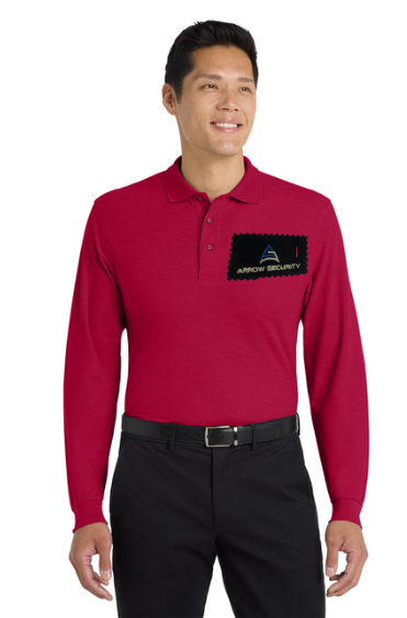 ARR Port Authority® Silk Touch™ Long Sleeve Polo