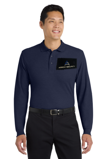 ARR Port Authority® Silk Touch™ Long Sleeve Polo