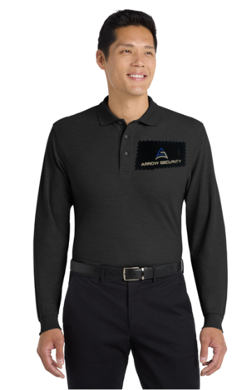 ARR Port Authority® Silk Touch™ Long Sleeve Polo