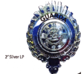 Metal Badge, Nickel, Guarda Pin Back