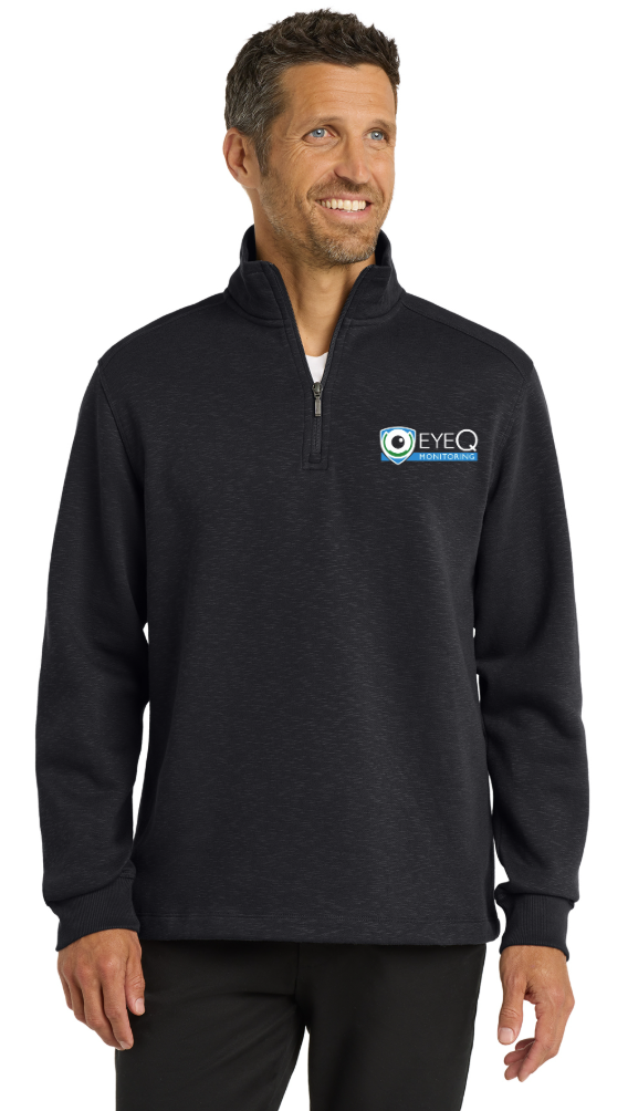 EQM Port Authority® Slub Fleece 1/4-Zip Pullover
