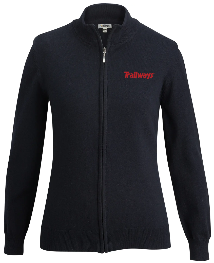 ATL Tri Blend Ladies Full Zip Cardigan
