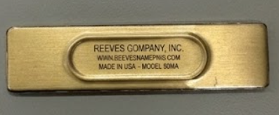 Metal Name Pin (W/DLUX Magnet)