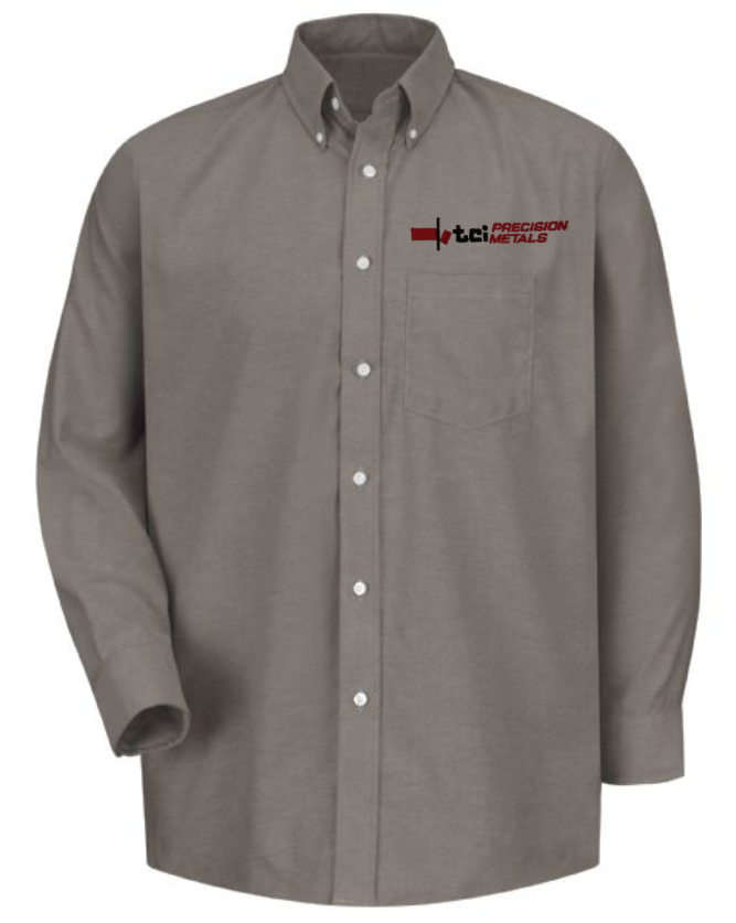 TCI Men's Long Sleeve Executive Oxford Dress Shirt