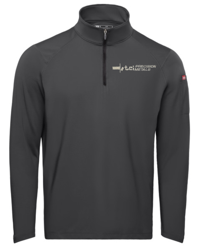 TCI Men's Performance Quarter Zip Cadet Collar Pullover
