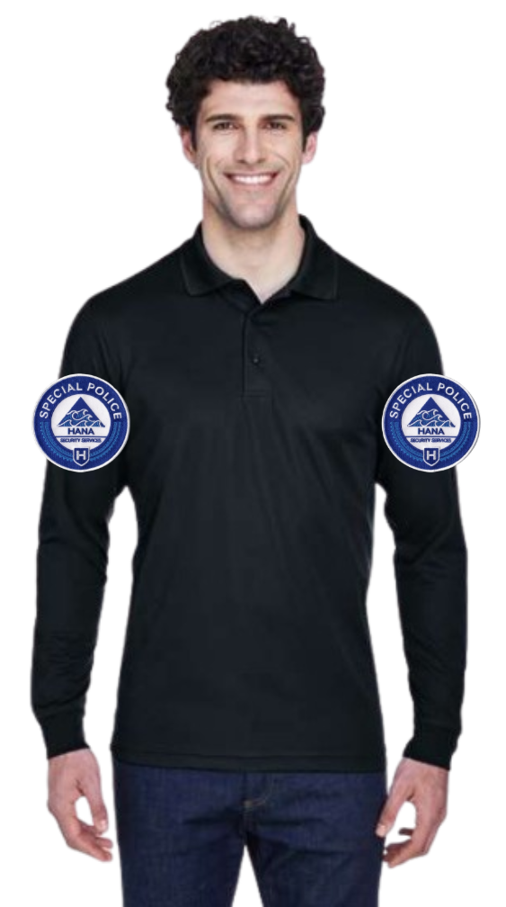 HAN Men's Pinnacle Performance Long Sleeve Piqué Polo