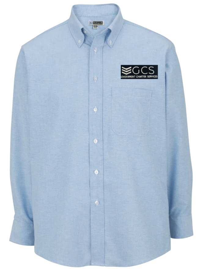 GCS Easy Care Oxford Long Sleeve Mens Shirt