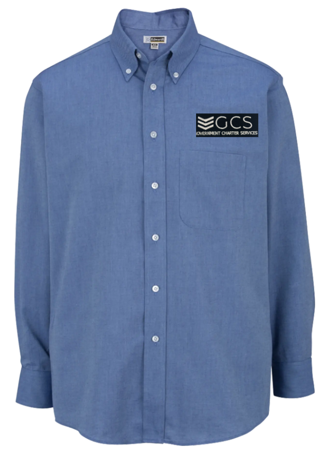 GCS Easy Care Oxford Long Sleeve Mens Shirt