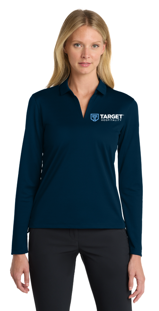 TH Nike Women's Dri-FIT Micro Pique 2.0 Long Sleeve Polo