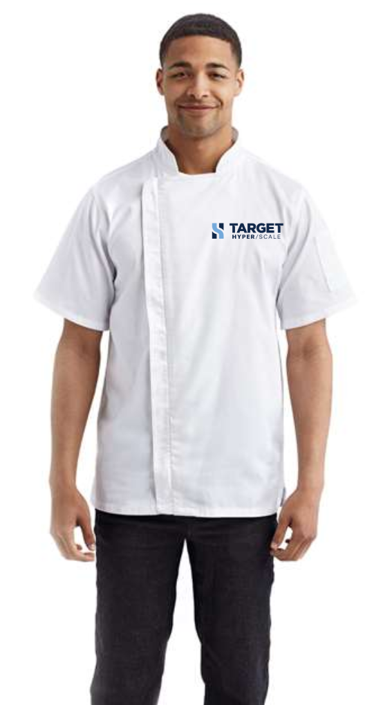 TH Unisex Zip-Close Short Sleeve Chef's Coat