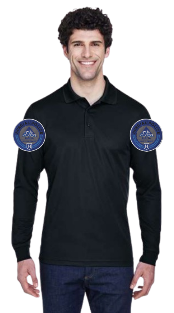 HAN Men's Pinnacle Performance Long Sleeve Piqué Polo