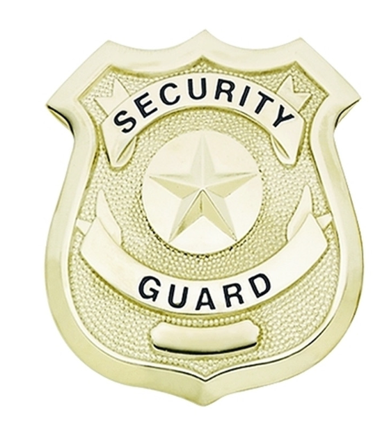 SECURITY GUARD Badge - For Chest
