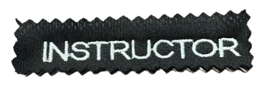 Embroidery - "INSTRUCTOR" ON R/CHEST IN WHITE