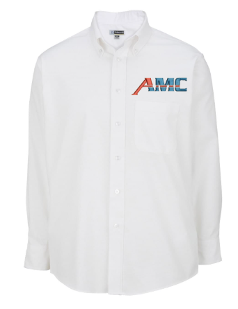 AMC Easy Care Oxford Long Sleeve Mens Shirt
