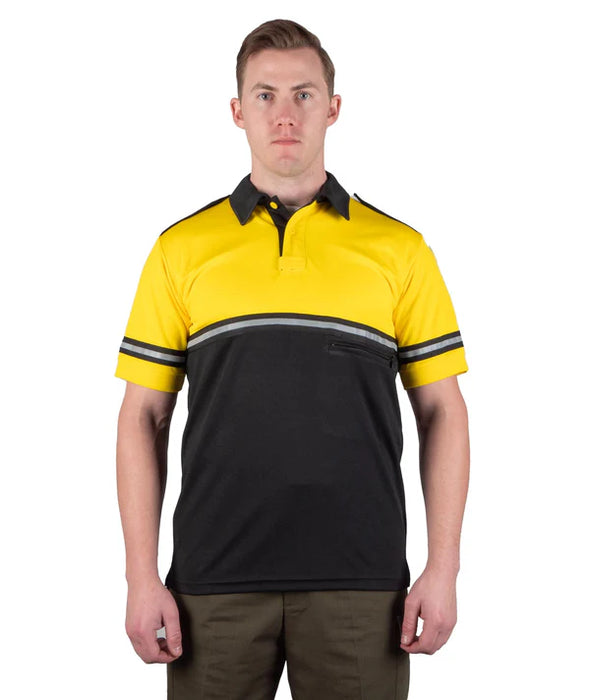 Two Tone Short Sleeve Bike Patrol Shirt with Zipper Pocket