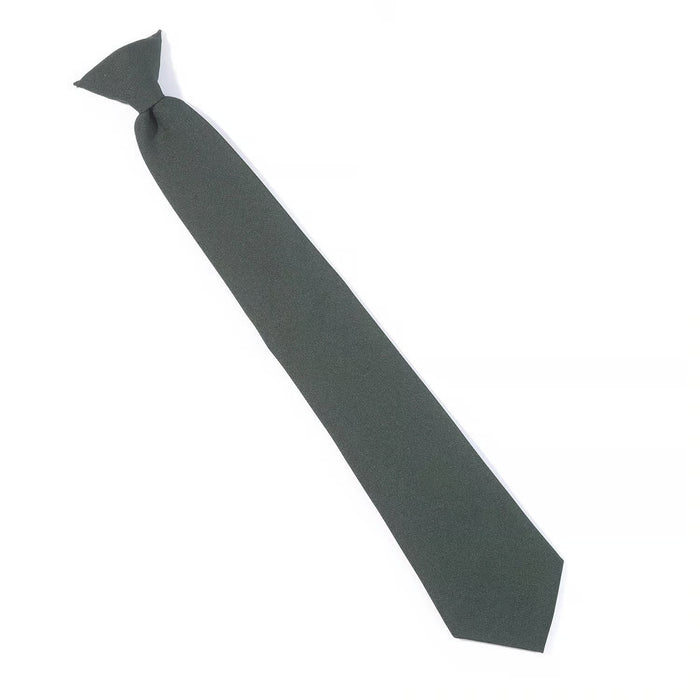 Poly Clip-On Necktie w/ Buttonholes 3.5" x  20"