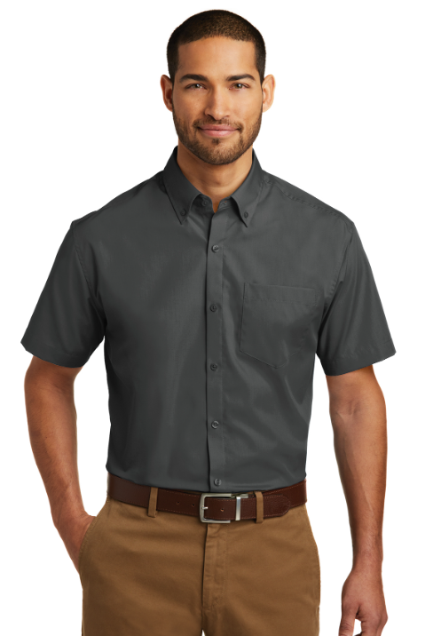 Port Authority® Short Sleeve Carefree Poplin Shirt