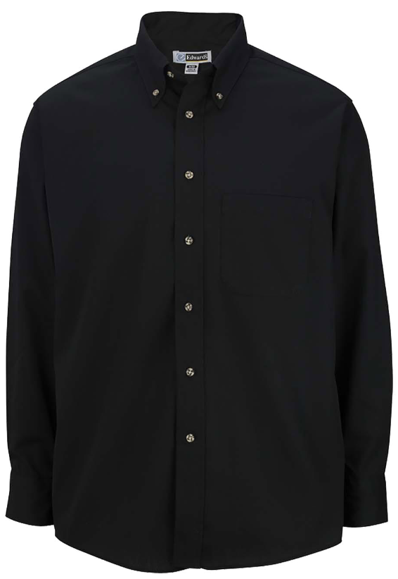 Easy Care Poplin Long Sleeve Mens Shirt