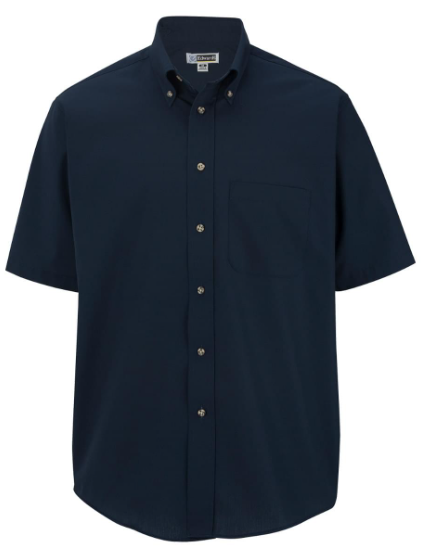 Easy Care Poplin Short Sleeve Mens Shirt