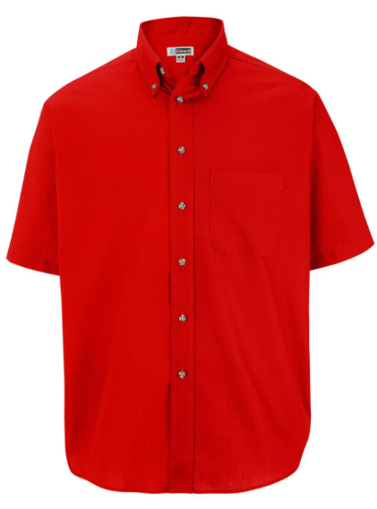 Easy Care Poplin Short Sleeve Mens Shirt