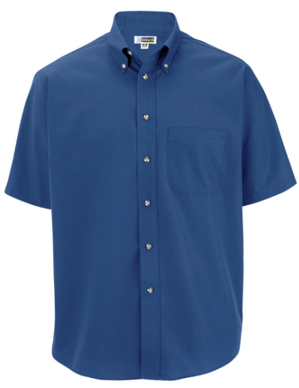 Easy Care Poplin Short Sleeve Mens Shirt